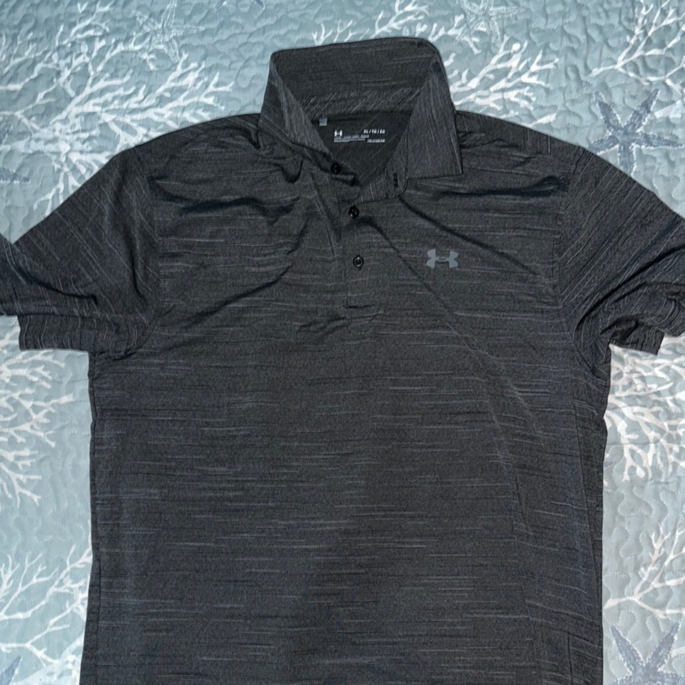 Under Armour Men's Black Polo Shirt
